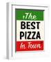 Best Pizza Stripe-Retroplanet-Framed Giclee Print