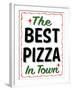 Best Pizza Wavy Border-Retroplanet-Framed Giclee Print