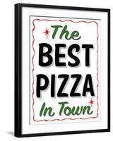 Best Pizza Wavy Border-Retroplanet-Framed Giclee Print