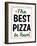 Best Pizza Wavy Border-Retroplanet-Framed Giclee Print