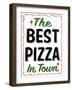 Best Pizza Wavy Border-Retroplanet-Framed Giclee Print