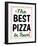 Best Pizza Wavy Border-Retroplanet-Framed Giclee Print
