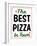 Best Pizza Wavy Border-Retroplanet-Framed Giclee Print