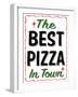 Best Pizza Wavy Border-Retroplanet-Framed Giclee Print