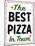 Best Pizza Wavy Border-Retroplanet-Mounted Giclee Print