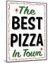 Best Pizza Wavy Border-Retroplanet-Mounted Giclee Print