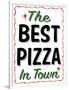 Best Pizza Wavy Border-Retroplanet-Framed Giclee Print