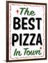 Best Pizza Wavy Border-Retroplanet-Framed Giclee Print