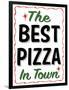 Best Pizza Wavy Border-Retroplanet-Framed Giclee Print