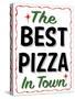 Best Pizza Wavy Border-Retroplanet-Stretched Canvas