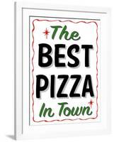 Best Pizza Wavy Border-Retroplanet-Framed Giclee Print