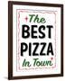 Best Pizza Wavy Border-Retroplanet-Framed Giclee Print