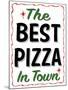 Best Pizza Wavy Border-Retroplanet-Mounted Giclee Print