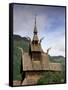 Best Preserved 12th Century Stave Church in Norway, Borgund Stave Church, Western Fjords, Norway-Gavin Hellier-Framed Stretched Canvas