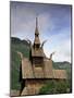 Best Preserved 12th Century Stave Church in Norway, Borgund Stave Church, Western Fjords, Norway-Gavin Hellier-Mounted Photographic Print