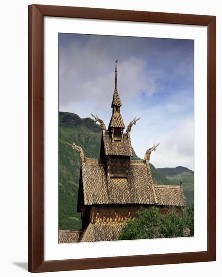 Best Preserved 12th Century Stave Church in Norway, Borgund Stave Church, Western Fjords, Norway-Gavin Hellier-Framed Photographic Print