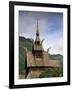 Best Preserved 12th Century Stave Church in Norway, Borgund Stave Church, Western Fjords, Norway-Gavin Hellier-Framed Photographic Print