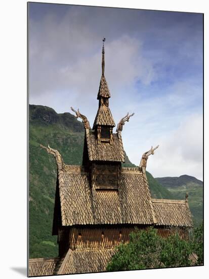 Best Preserved 12th Century Stave Church in Norway, Borgund Stave Church, Western Fjords, Norway-Gavin Hellier-Mounted Photographic Print