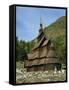 Best Preserved 12th Century Stave Church in Norway, Borgund Stave Church, Western Fjords, Norway-Gavin Hellier-Framed Stretched Canvas