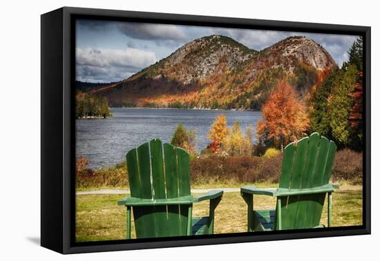 Best Seats in Acadia National Park, Maine-George Oze-Framed Stretched Canvas