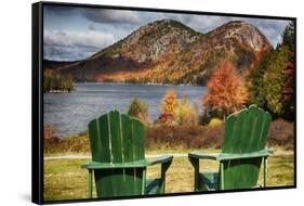 Best Seats in Acadia National Park, Maine-George Oze-Framed Stretched Canvas
