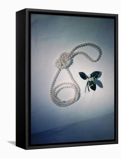 Best Selling Christmas Gifts - Pearl Necklace-Nina Leen-Framed Stretched Canvas