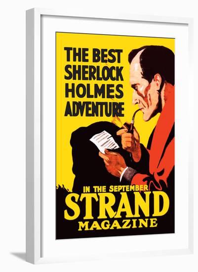 Best Sherlock Holmes Adventure-null-Framed Art Print