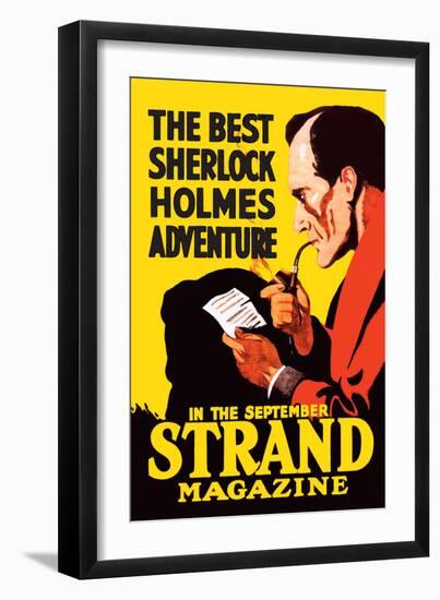 Best Sherlock Holmes Adventure-null-Framed Art Print