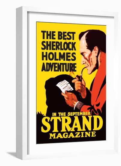 Best Sherlock Holmes Adventure-null-Framed Art Print