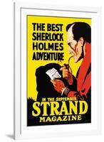 Best Sherlock Holmes Adventure-null-Framed Art Print