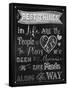 Best Things Chalkboard-Tina Lavoie-Framed Stretched Canvas