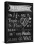 Best Things Chalkboard-Tina Lavoie-Stretched Canvas