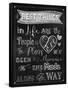 Best Things Chalkboard-Tina Lavoie-Framed Stretched Canvas