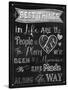 Best Things Chalkboard-Tina Lavoie-Stretched Canvas