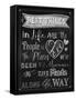 Best Things Chalkboard-Tina Lavoie-Framed Stretched Canvas