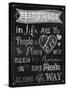 Best Things Chalkboard-Tina Lavoie-Stretched Canvas