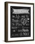 Best Things Chalkboard-Tina Lavoie-Framed Giclee Print