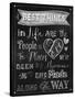 Best Things Chalkboard-Tina Lavoie-Stretched Canvas