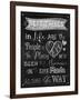 Best Things Chalkboard-Tina Lavoie-Framed Giclee Print