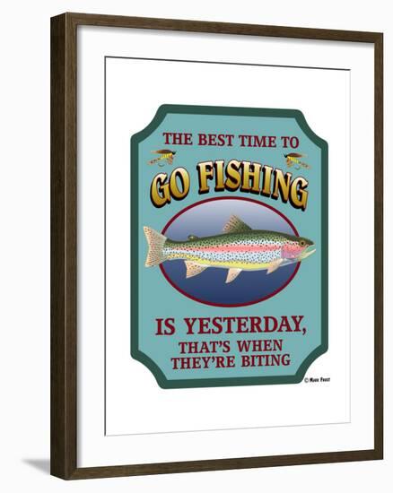 Best Time to Go Fishing-Mark Frost-Framed Giclee Print