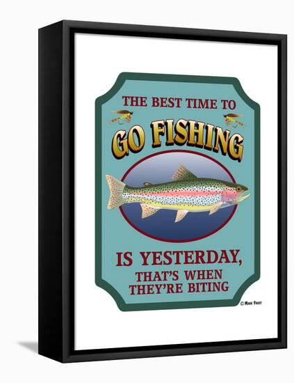 Best Time to Go Fishing-Mark Frost-Framed Stretched Canvas