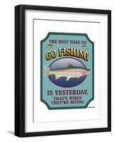 Best Time to Go Fishing-Mark Frost-Framed Giclee Print