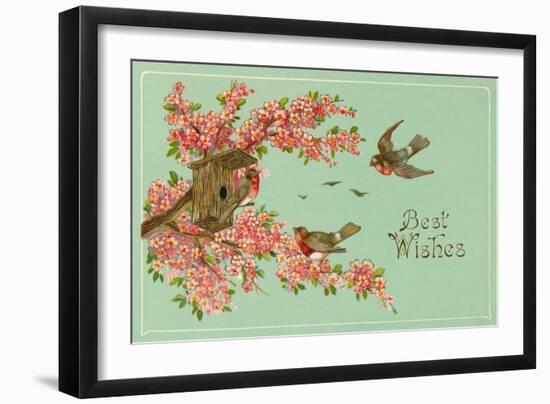 Best Wishes, Bird House-null-Framed Art Print