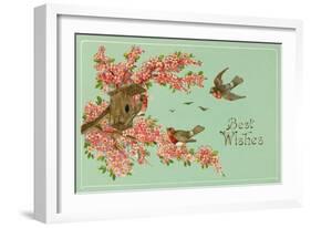 Best Wishes, Bird House-null-Framed Art Print