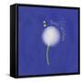 Best Wishes Dandelion-Leslie Wing-Framed Stretched Canvas