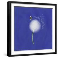 Best Wishes Dandelion-Leslie Wing-Framed Giclee Print