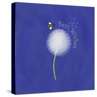 Best Wishes Dandelion-Leslie Wing-Stretched Canvas