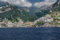 Akronafplia old castle with fortification above sea, panoramic view from Palamidi-bestravelvideo-Photographic Print