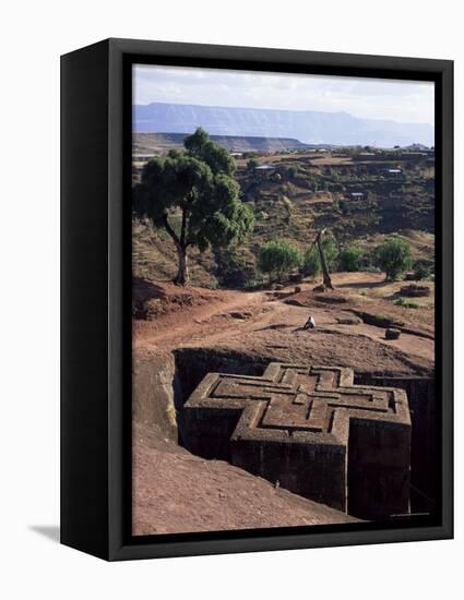 Bet Giorgis Church, Lalibela, Unesco World Heritage Site, Ethiopia, Africa-Julia Bayne-Framed Stretched Canvas