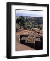 Bet Giorgis Church, Lalibela, Unesco World Heritage Site, Ethiopia, Africa-Julia Bayne-Framed Photographic Print